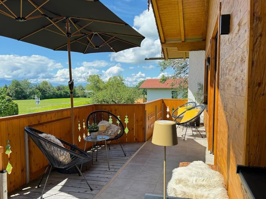 Chalet Am See - Seeblick Bergblick Modern Charmant Neu Seeon-Seebruck Eksteriør bilde