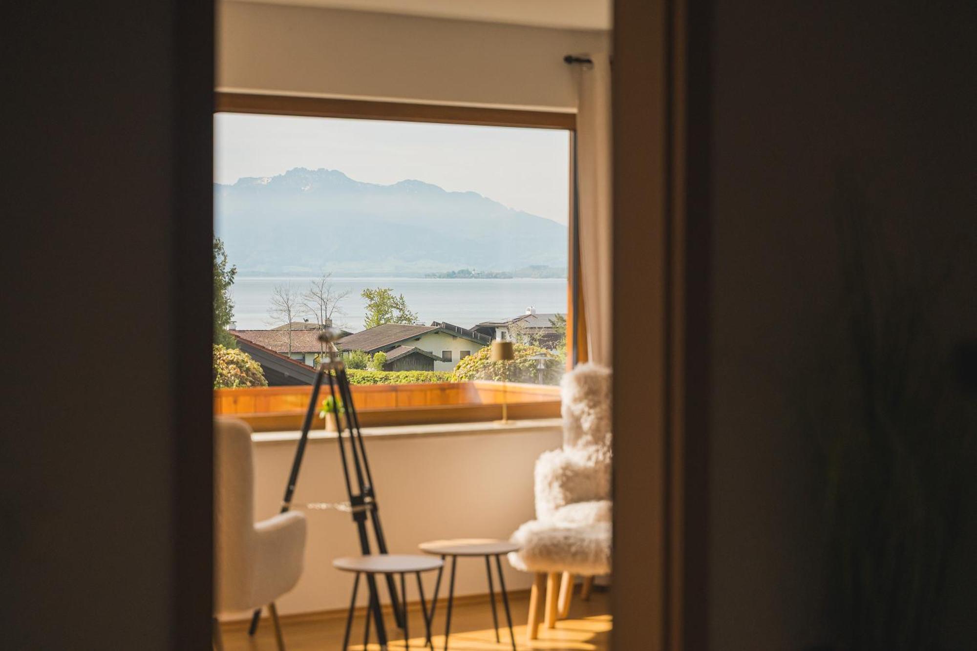 Chalet Am See - Seeblick Bergblick Modern Charmant Neu Seeon-Seebruck Eksteriør bilde